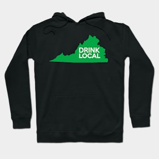 Virginia Drink Local VA Green Hoodie